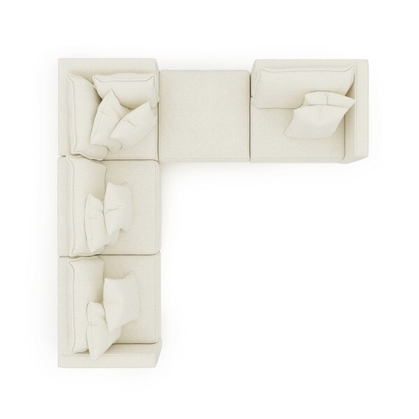 Oslo 5 Piece Sectional Tete A Tete
